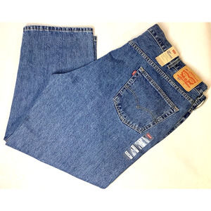NEW Men’s Levi’s 550 Relaxed Fit Jeans 52 X 29 Blue Jeans W52 L29 Tapered Leg